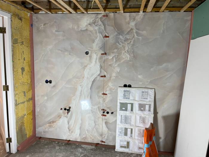 XXL slabs badkamer in Amstelveen detail 2