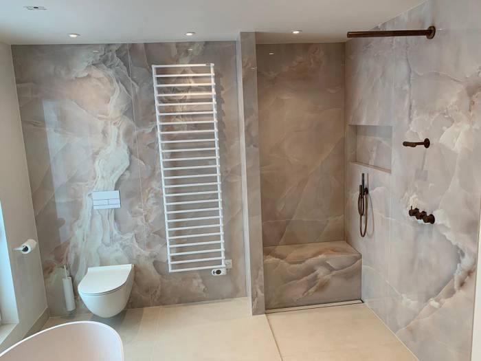 XXL slabs badkamer in Amstelveen detail 14